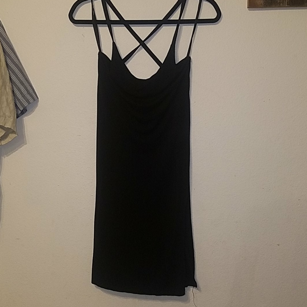 Black mini dress